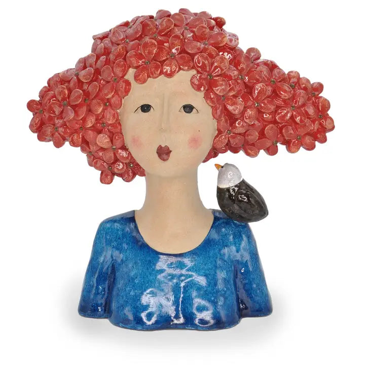 Amélie - Red Haired Lady with Bird - 27.5cm