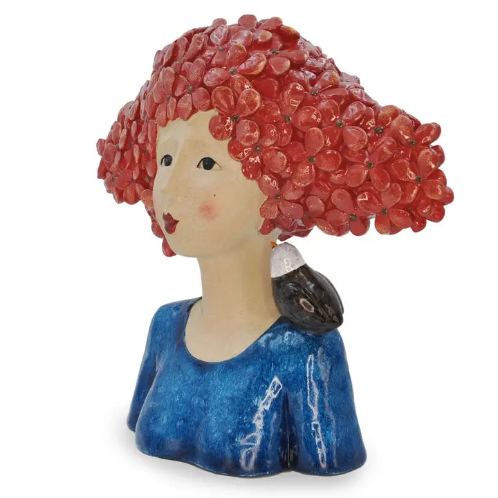 Amélie - Red Haired Lady with Bird - 27.5cm