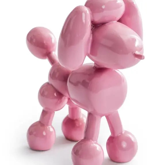 Decorative Pink Balloon Poodle Ornament - 17cm