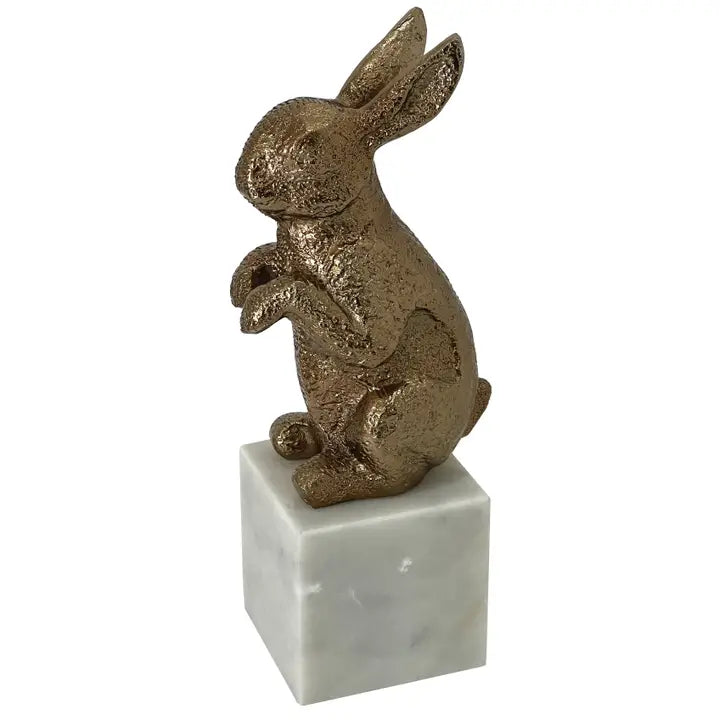 Autumn Golden Rabbit Sculpture - 33cm