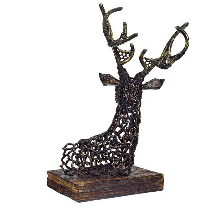 Urban Steel Deer Head - Stand - 44cm
