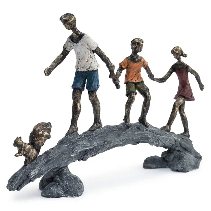 Children On A Bridge - 36cm