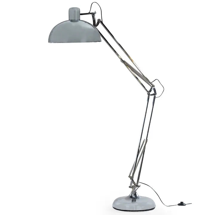 Chrome Classic Desk-Style Extra Large Floor Lamp - 190cm