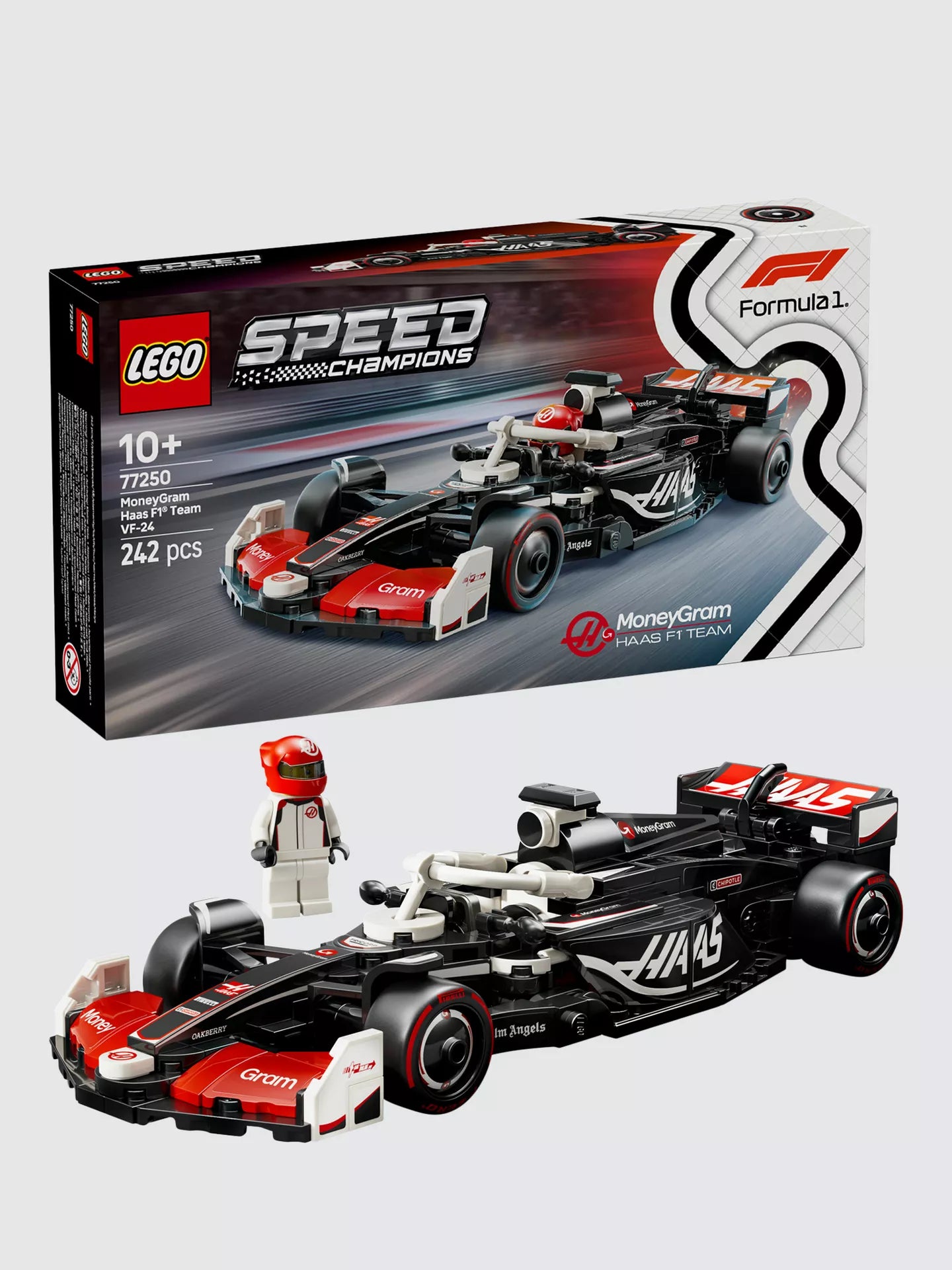 LEGO Speed Champions MoneyGram Haas F1 Team VF-24 Race Car 77250