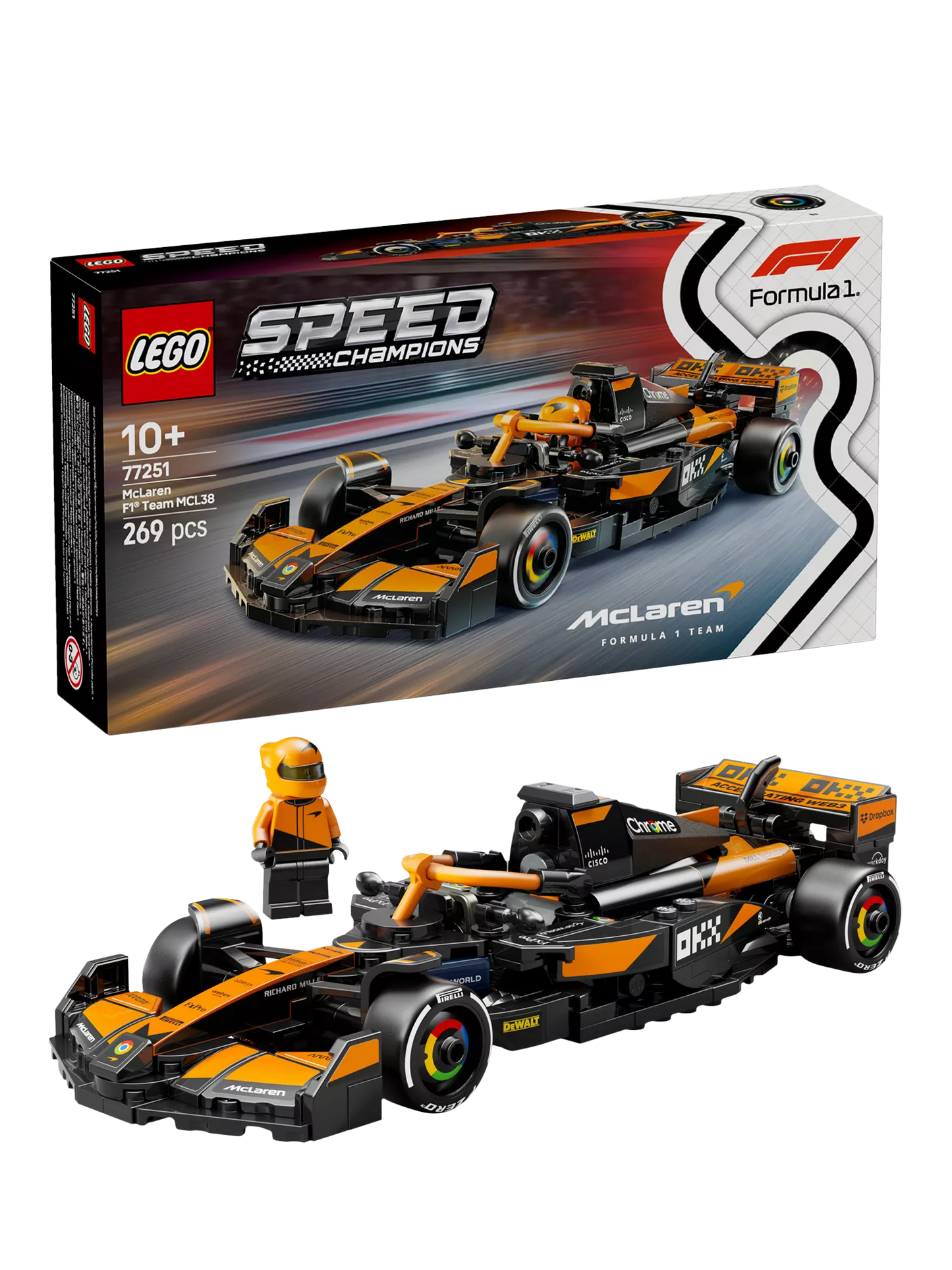 LEGO Speed Champions McLaren F1 Team MCL38 Race Car 77251