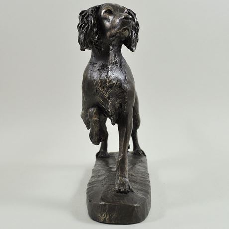 Springer Spaniel, Cold Cast Bronze Sculpture by David Geenty - 23cm