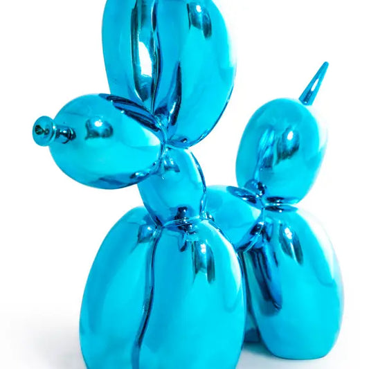 Large Electro Blue Dog Figure - 26.5cm