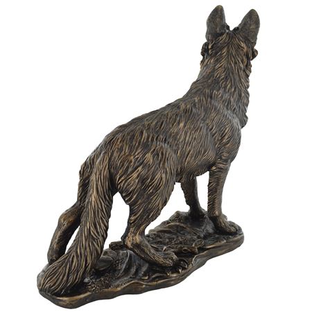 German Shepherd, Cold Cast Bronze Sculpture - 26cm