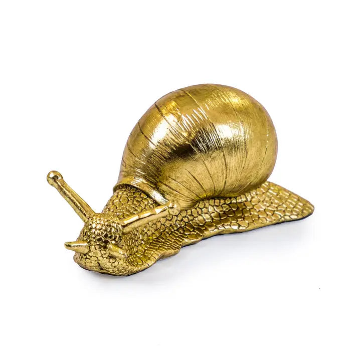 Gold Snail Figure Ornament - 22cm