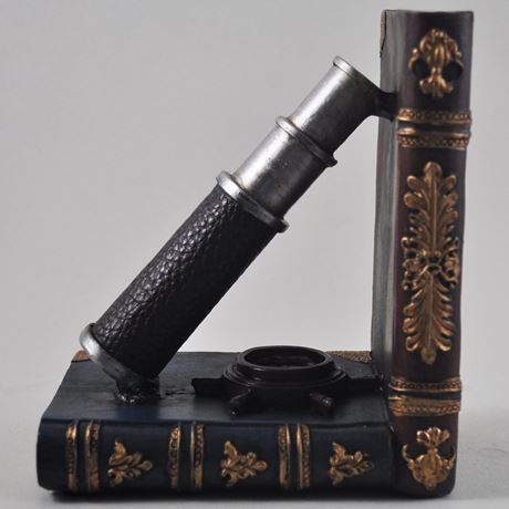 Globe & Telescope Bookends - 16cm