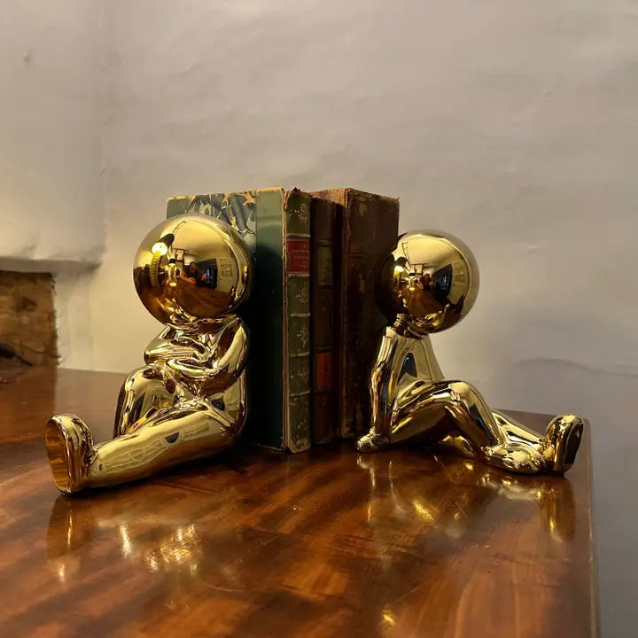 Jelly Babies Bookends - Gold - 17cm