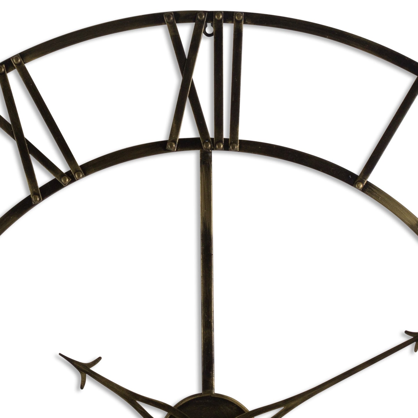 Large Antique Brass Large Skeleton Clock - 100cm