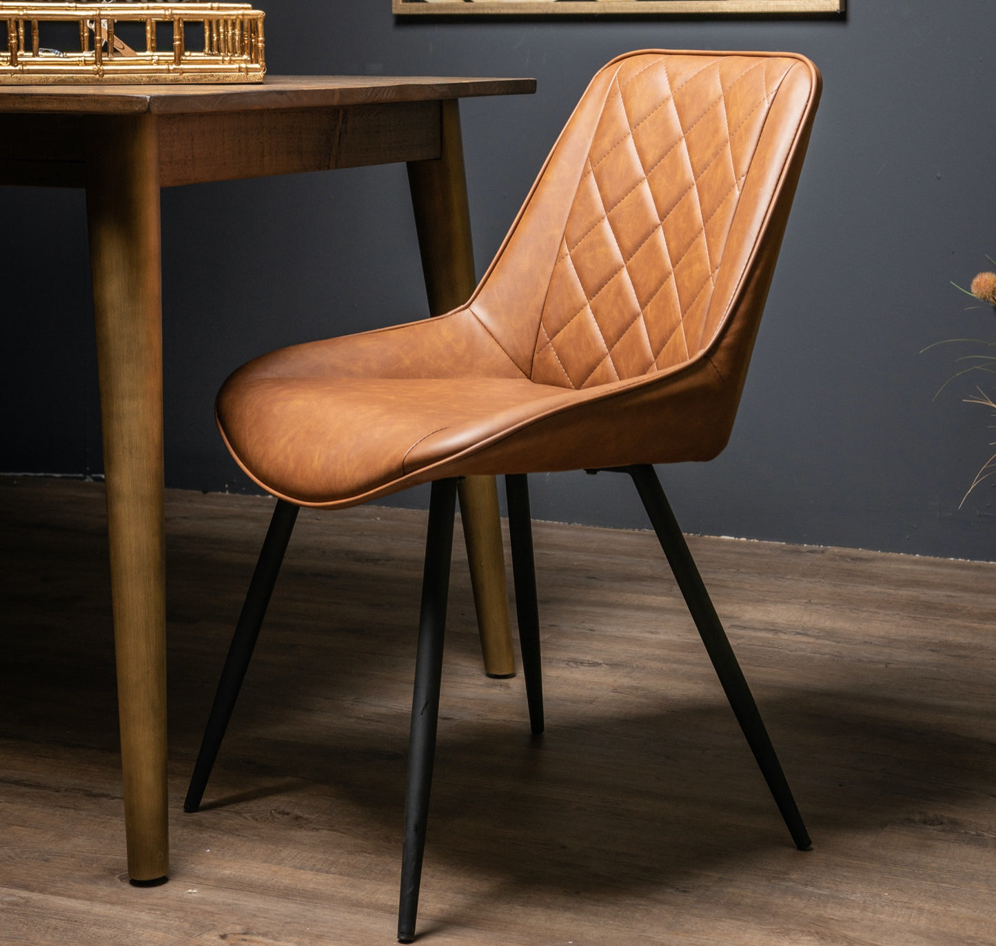 Oslo Tan Dining Chair - 82cm