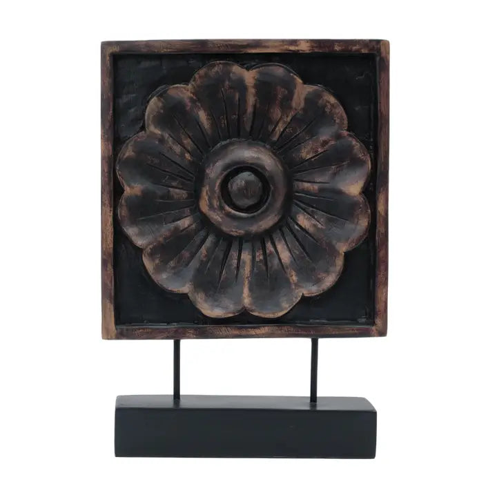 Wood Effect Plaque On Stand - 35cm