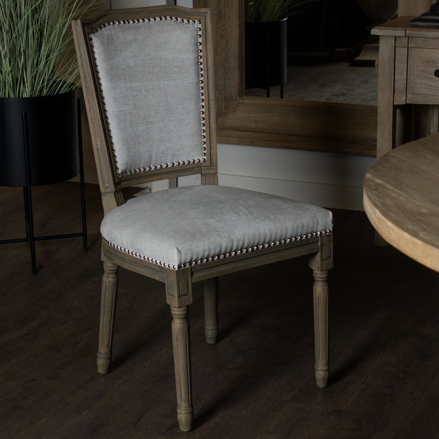 Ripley Grey Dining Chair - 96cm