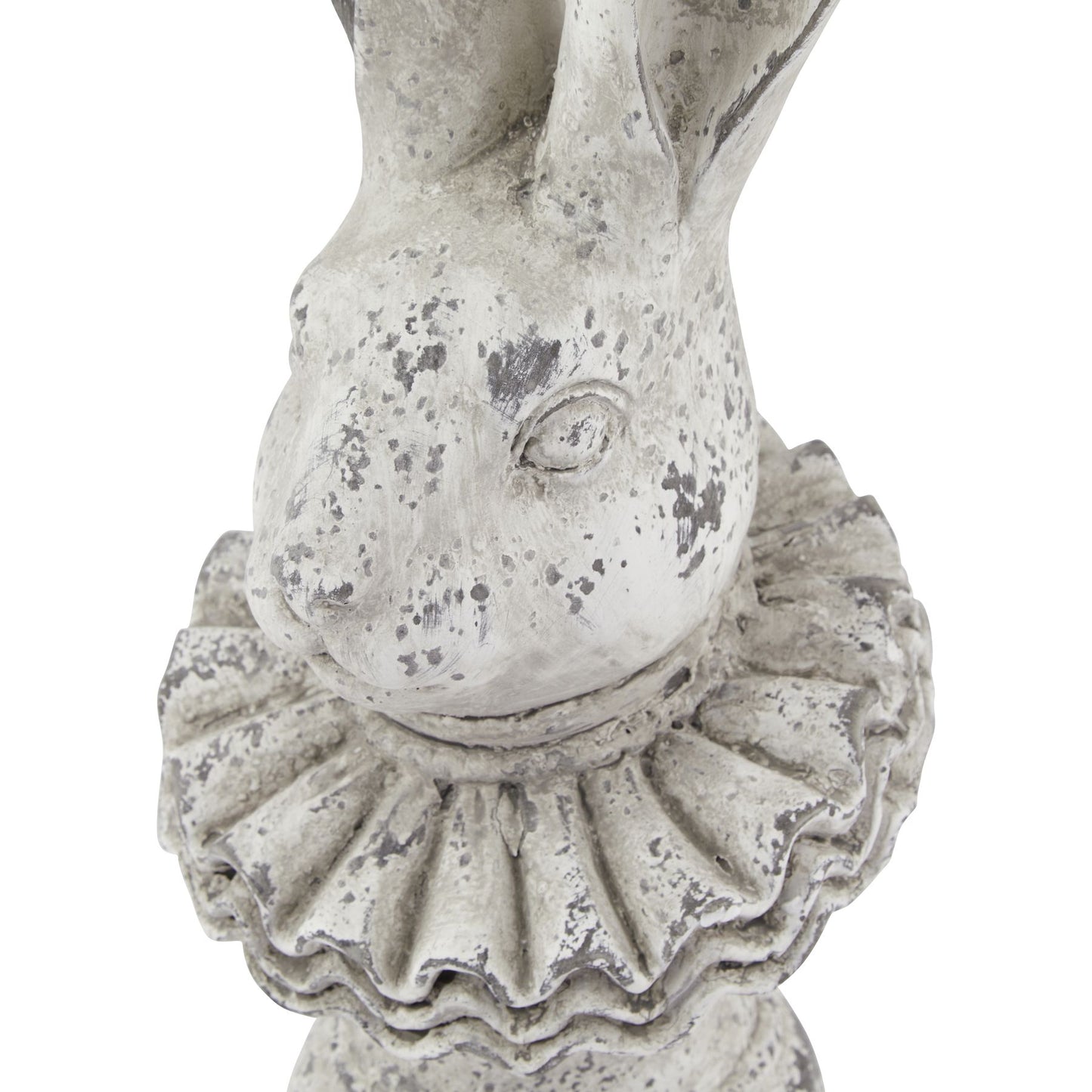 Stone Effect Ruffle Hare Ornament - 37cm