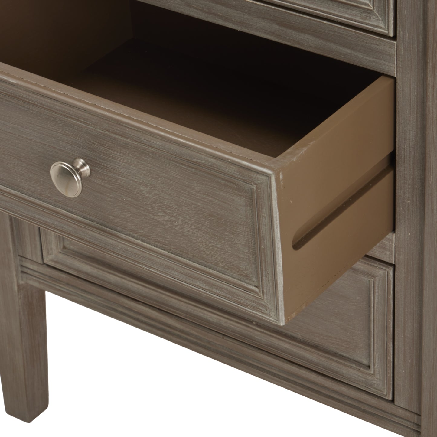 The Serene Collection Three Drawer Bedside Table - 59cm