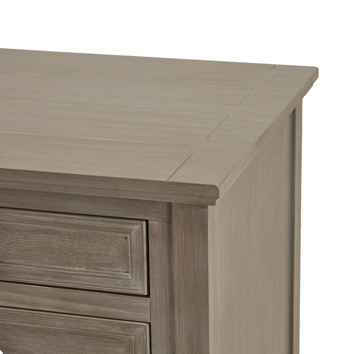 The Serene Collection Three Drawer Bedside Table - 59cm