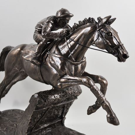 The Hurdler, Cost Cast Bronze Sculpture by Harriet Glen - 26cm