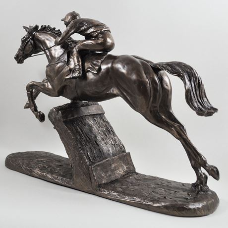 The Hurdler, Cost Cast Bronze Sculpture by Harriet Glen - 26cm