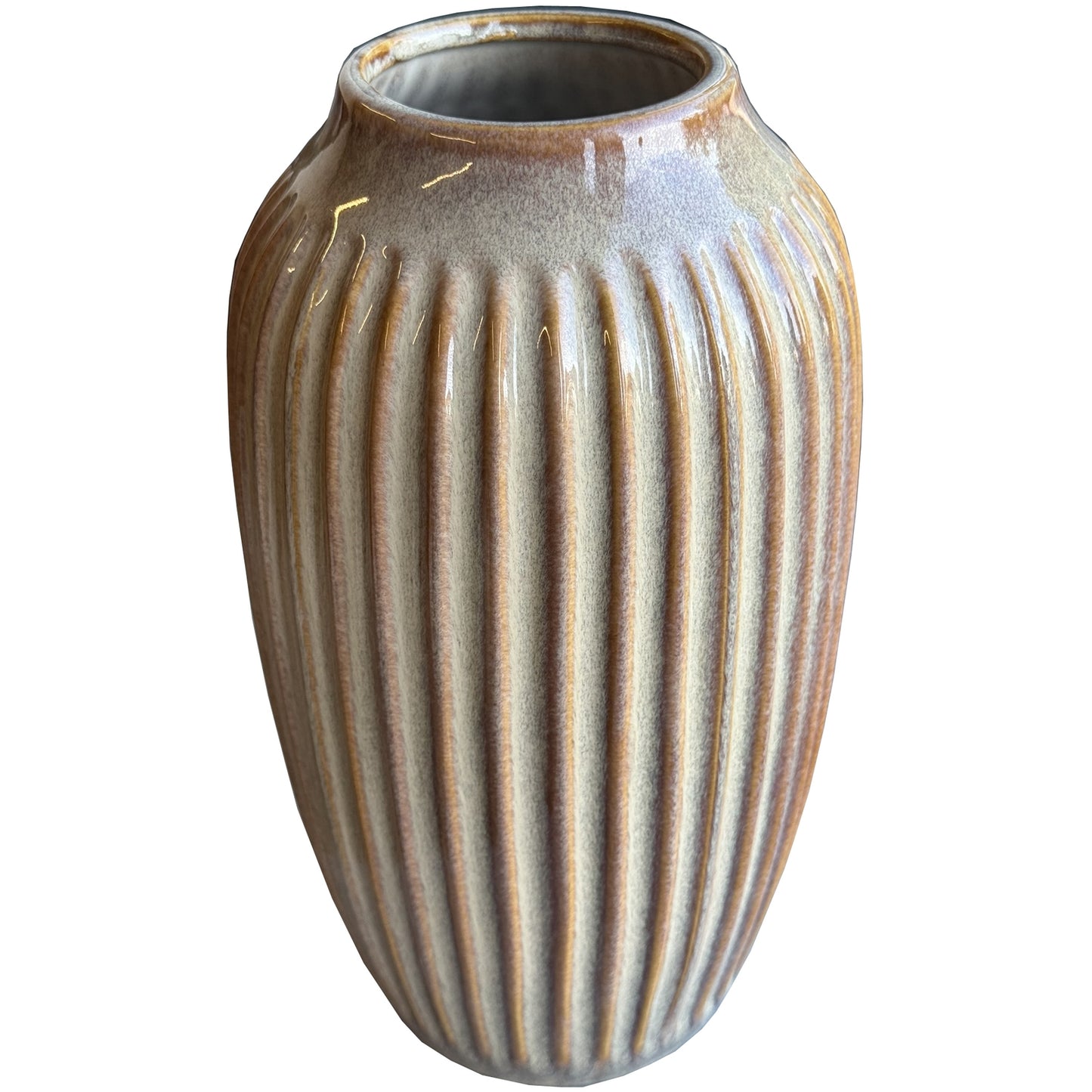 Sabbia Ribbed Vase - 30cm