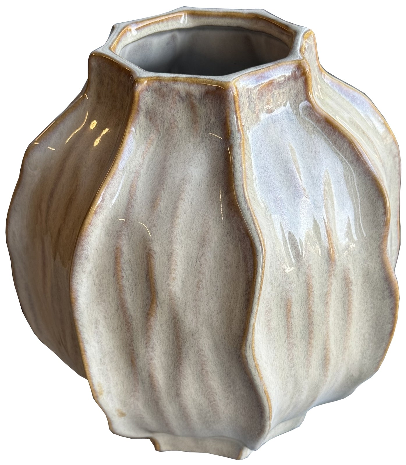 Sabbia Squat Seed Pod Vase - 26cm