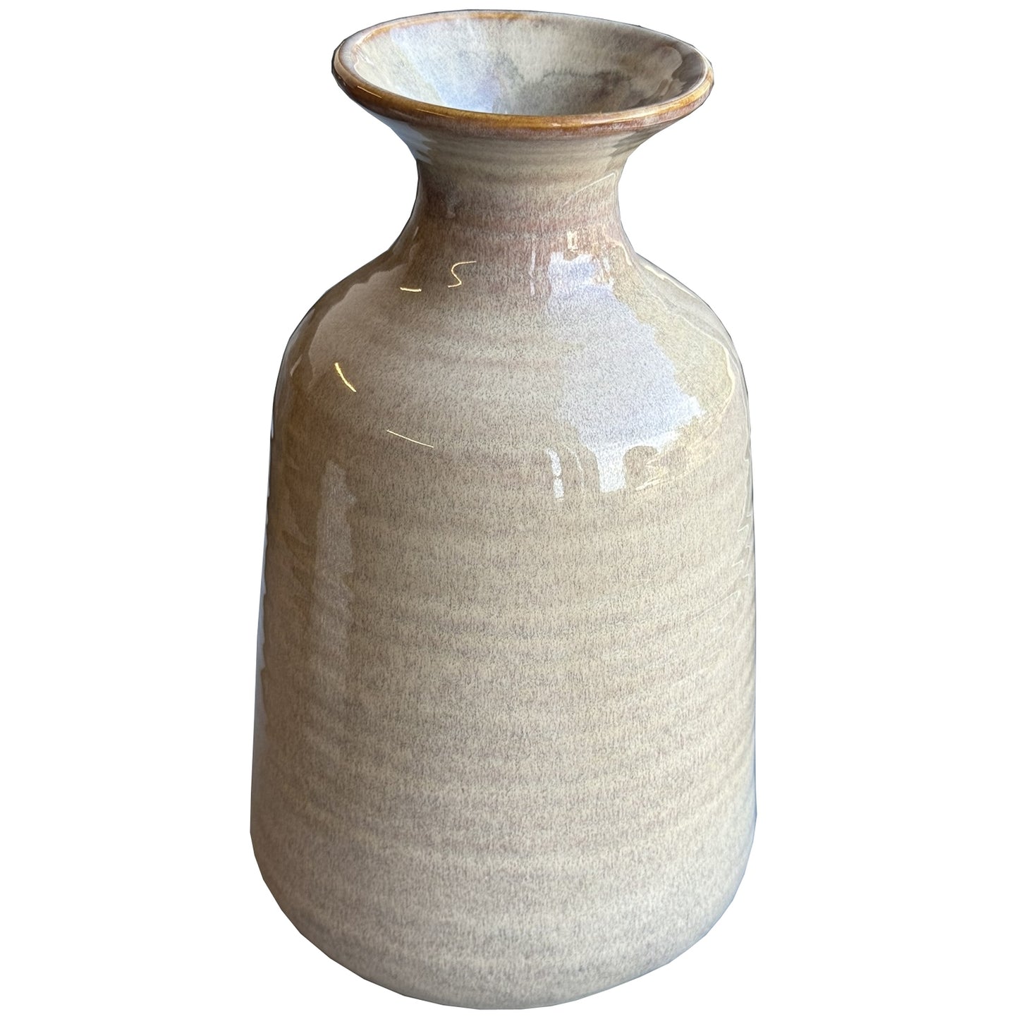 Sabbia Tall Ridged Vase - 28cm
