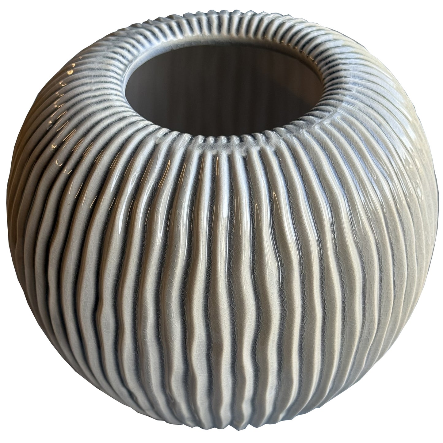 Pallida Medium Striped Vase - 19cm