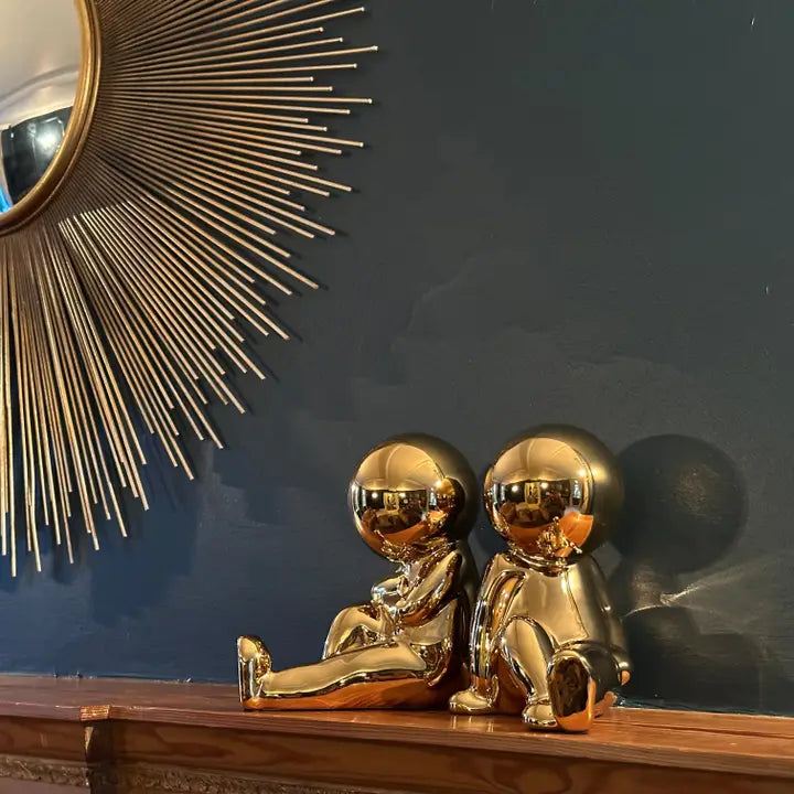 Jelly Babies Bookends - Gold - 17cm
