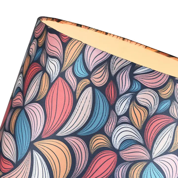 Multi Colour Kaleidoscope Leaf Themed Lamp Shade with Inner - 10"