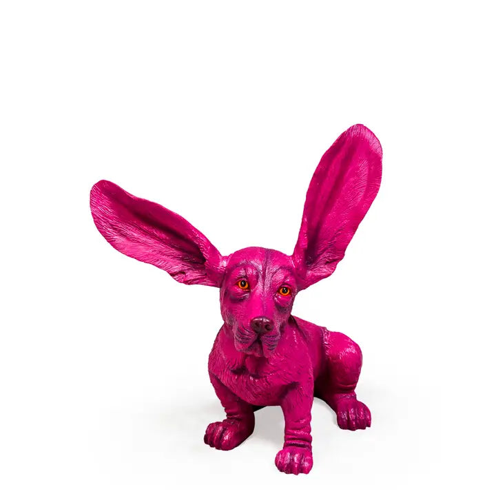 Purple Surprised Basset - 37cm