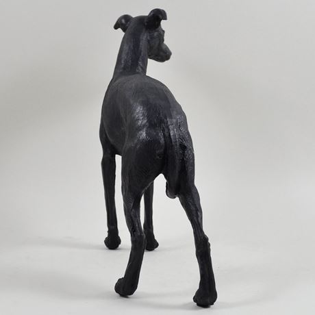 Standing Greyhound, Bronze Effect Sculpture - 21cm