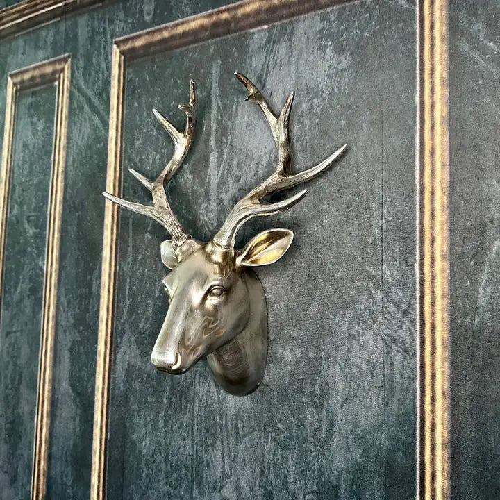 Champagne Stag Head - 43cm