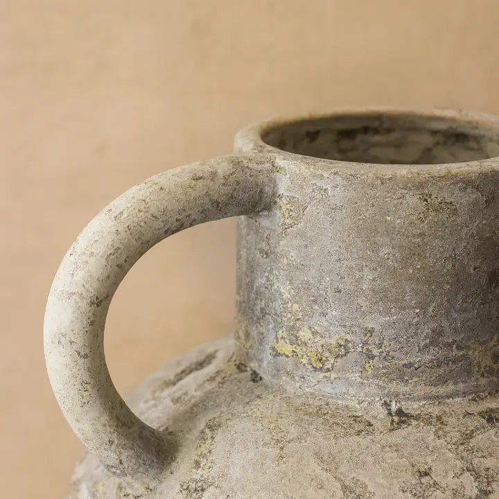 Rustic Indonesian Ribbed Jug/Vase - 60cm