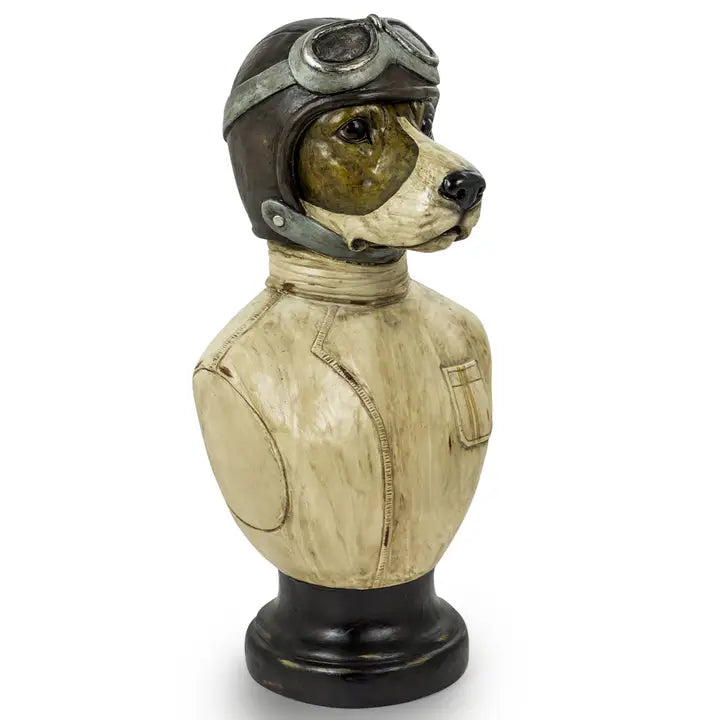 Racing Driver Dog Bust - 51.5cm