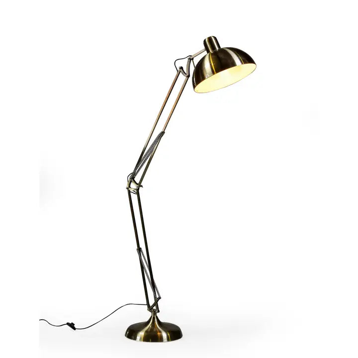 Vintage Gold Extra Large Classic Desk Style Floor Lamp - 190cm