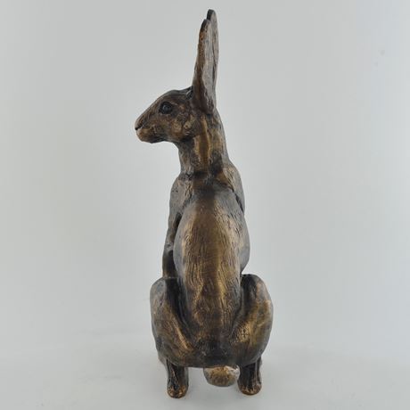 Buttercup Hare, Bronze Effect Sculpture by Harriet Glen - 19cm