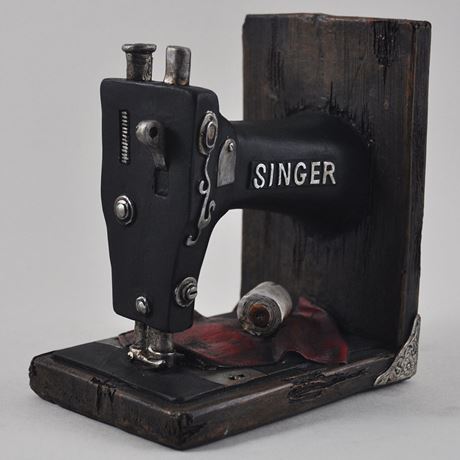 Singer Sewing Machine Bookends - 14cm