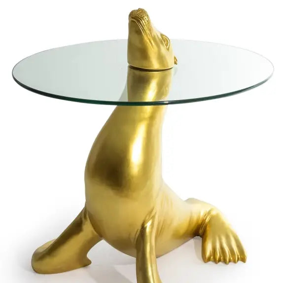 Antique Gold Seal Coffee / Side Table - 65cm