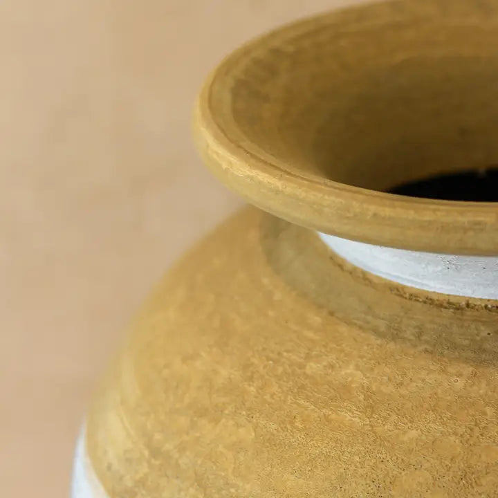 Rustic Indonesian Bulbous Vase - 50cm