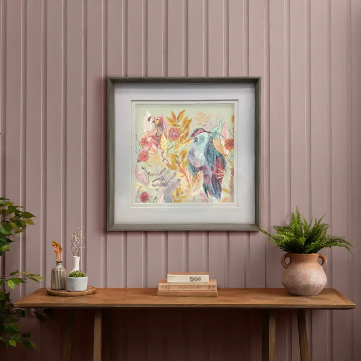 Ennerdale Forest Framed Print Nut/Harvest - 81x81cm
