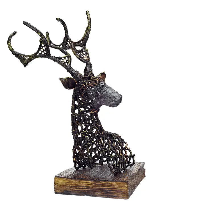 Urban Steel Deer Head - Stand - 44cm
