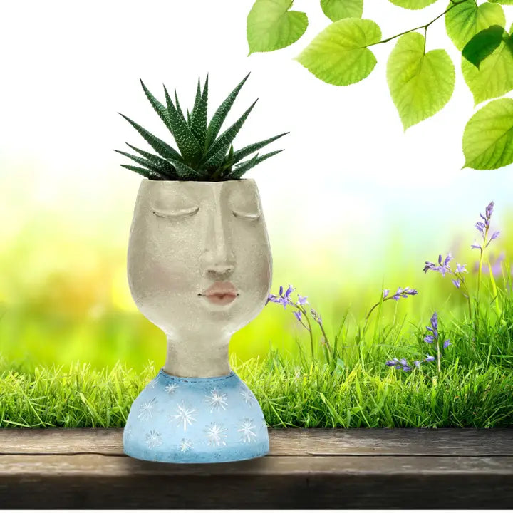 Head Planter Blue - 21cm