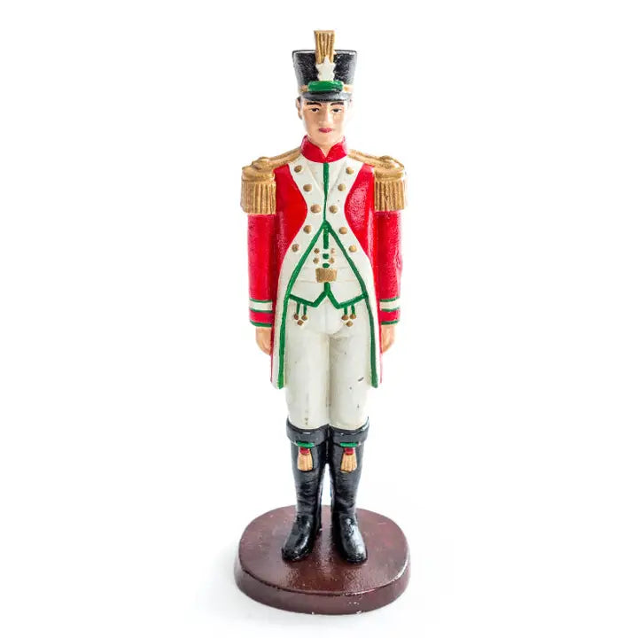 Cast Iron Red Royal Guard Figure / Door Stop - 40cm
