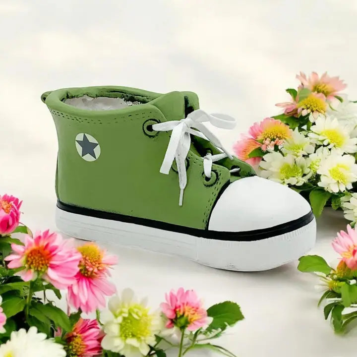 Green Converse-Style Trainer Planter - 34cm