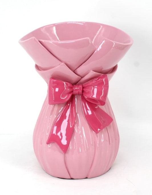 Large Bow-Tied Bouquet Vase - 36cm