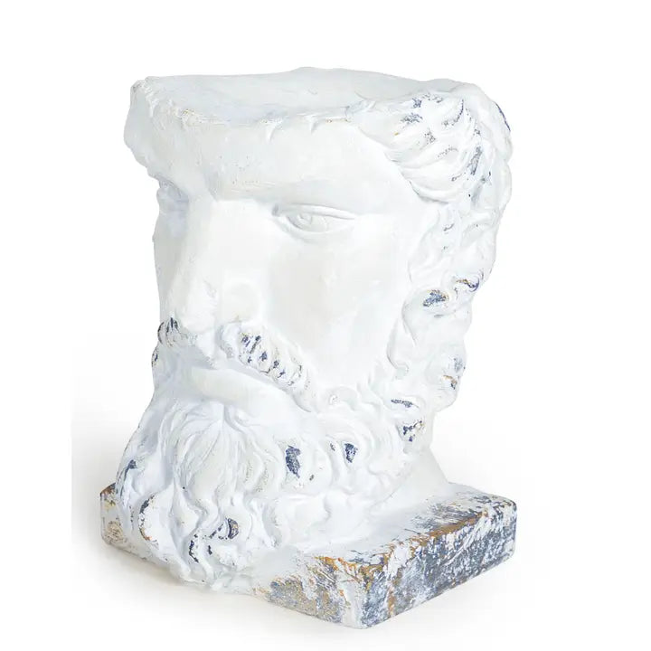 Tall Rustic Stone Effect Classical Face Planter - 40cm