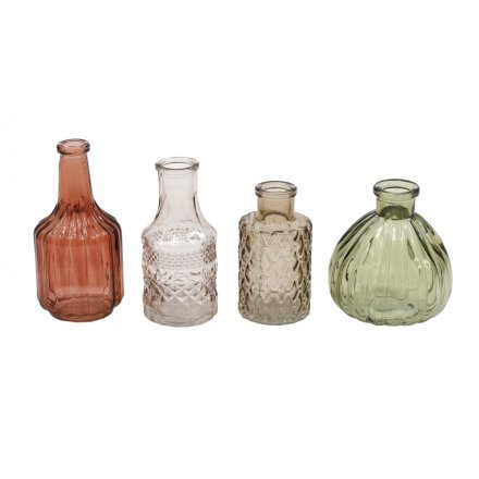 Posy Neutral Bud Vases - Set of 4