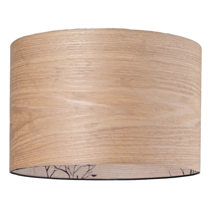 Eco Friendly Bamboo Wood Effect Lamp Shade with Inner Design - 12"