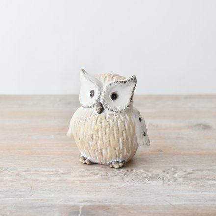 Terracotta Owl Ornament - 10cm